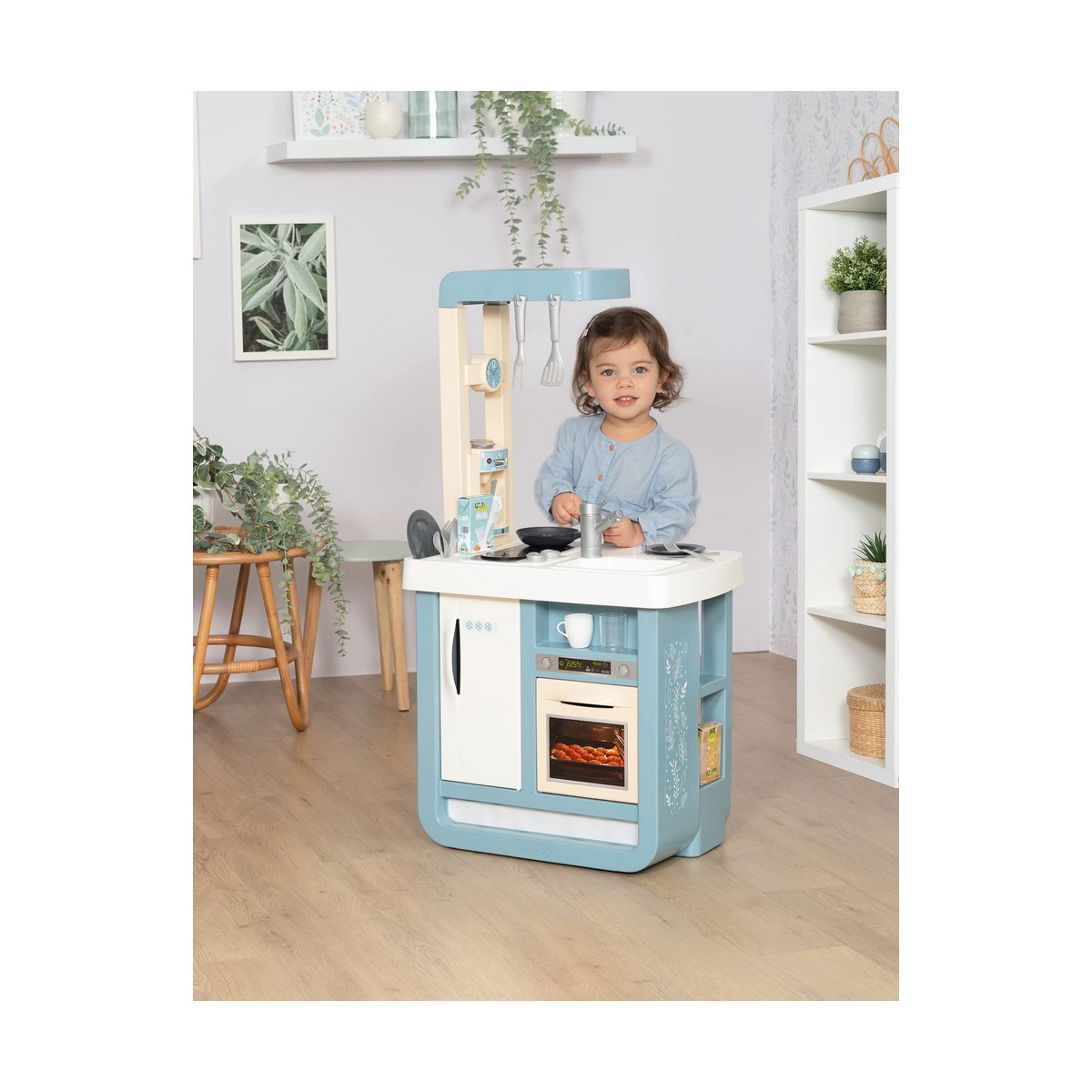 Toy kitchen Smoby Bon Appetit 52 x 32,5 x 95,7 cm Beige Blue - Image 3