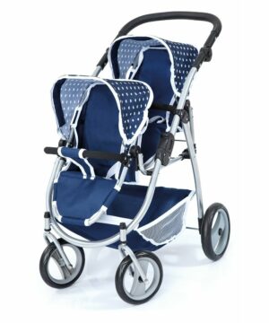 Doll Stroller Reig Tandem Blue 73 x 63 x 46 cm