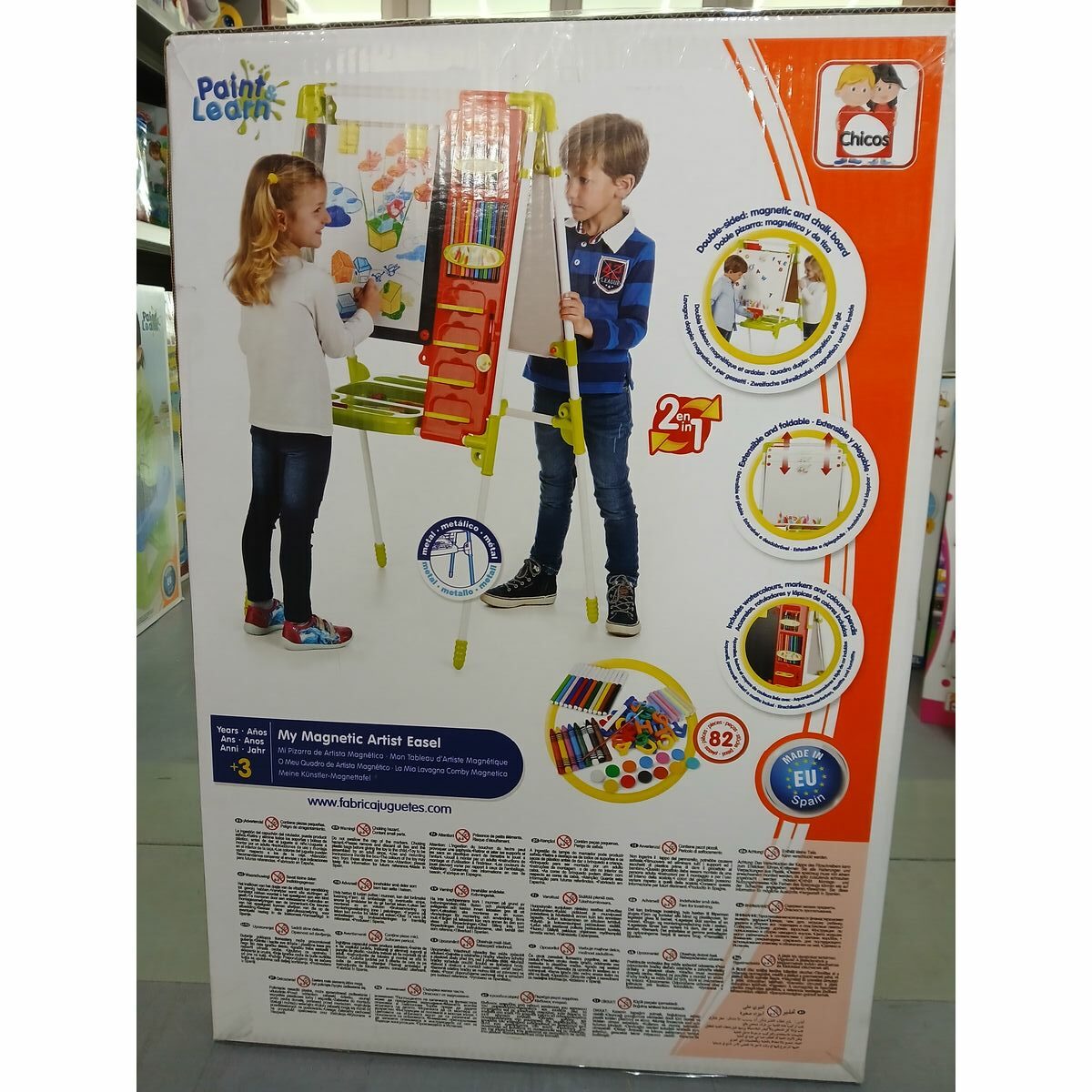 2 in 1 Board Chicos 63 x 60 x 120 cm Foldable - Image 3