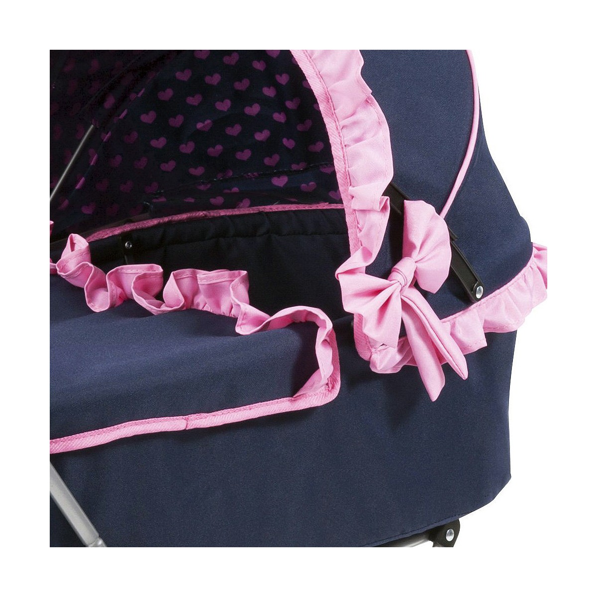 Doll Stroller Reig Dolls Pram Navy Blue 64 cm - Image 3