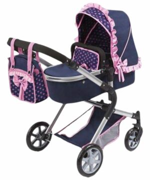 Doll Stroller Reig Combi 62 cm 82 x 79 x 38,5 cm Navy Blue
